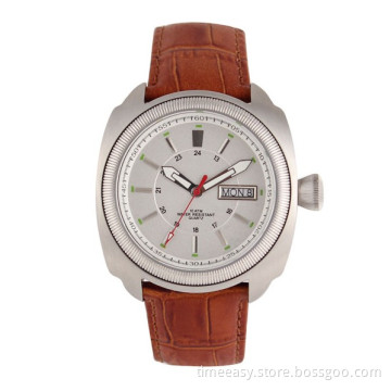 Fashion Watch Wrist Watch for Unisex, Genuine Leather Band Watch
